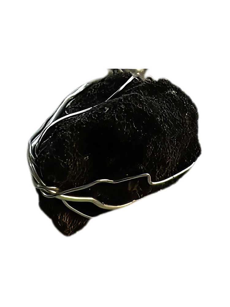 Betume Arenoso Único Aroma Petróleo Natural Pingente Alambrismo Colar Chocker Aço Inoxidável Aromaterapia
