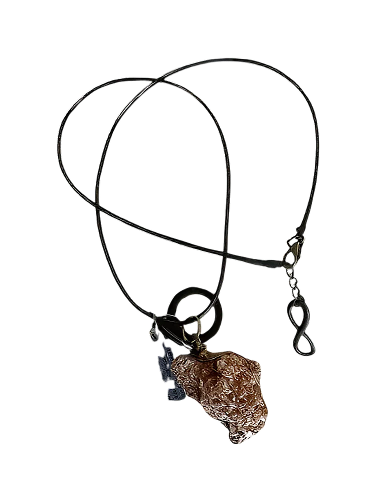 Coquina Rocha Pingente Colar Aromaterapia