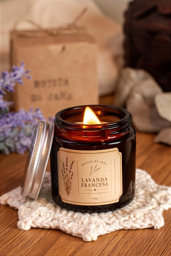 Vela Botica de Lavanda Francesa