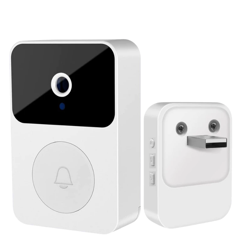 Campainha C/ Câmera Wifi S Fio Inteligente Interfone C Áudio