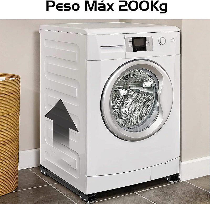 Base Suporte Com Rodinhas Ajustável Geladeira Fogão (VARIADO