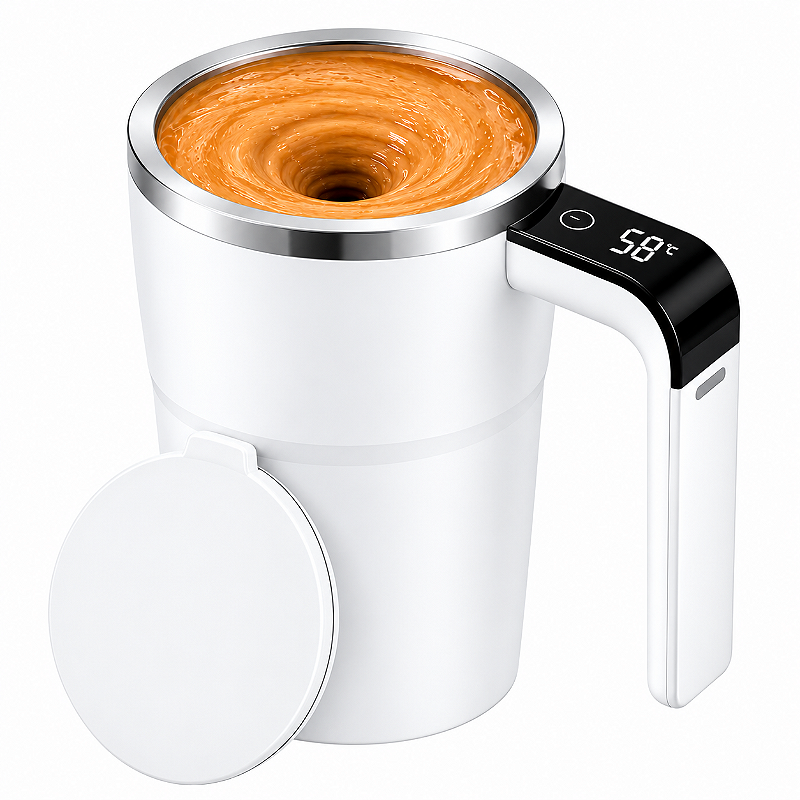 Caneca Mixer Inteligente LED 380ml Display de Temperatura