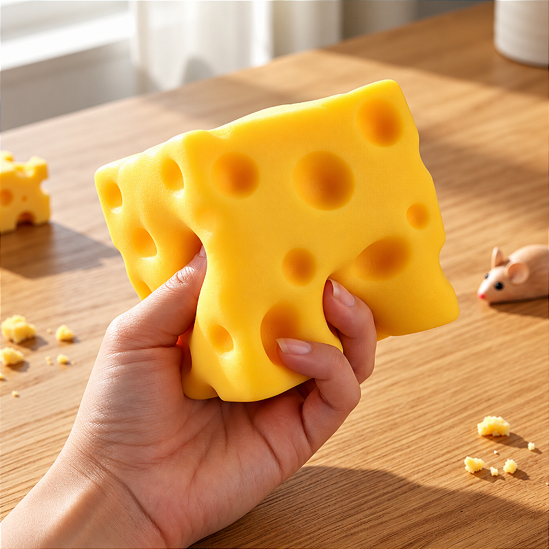 Brinquedo Queijo Sensorial Antiestresse