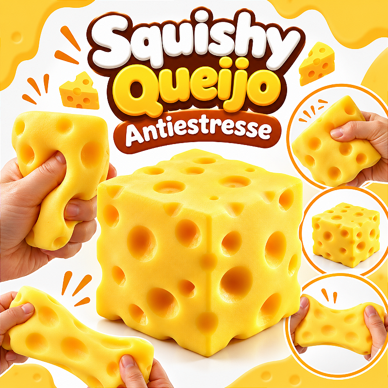 Brinquedo Queijo Sensorial Antiestresse