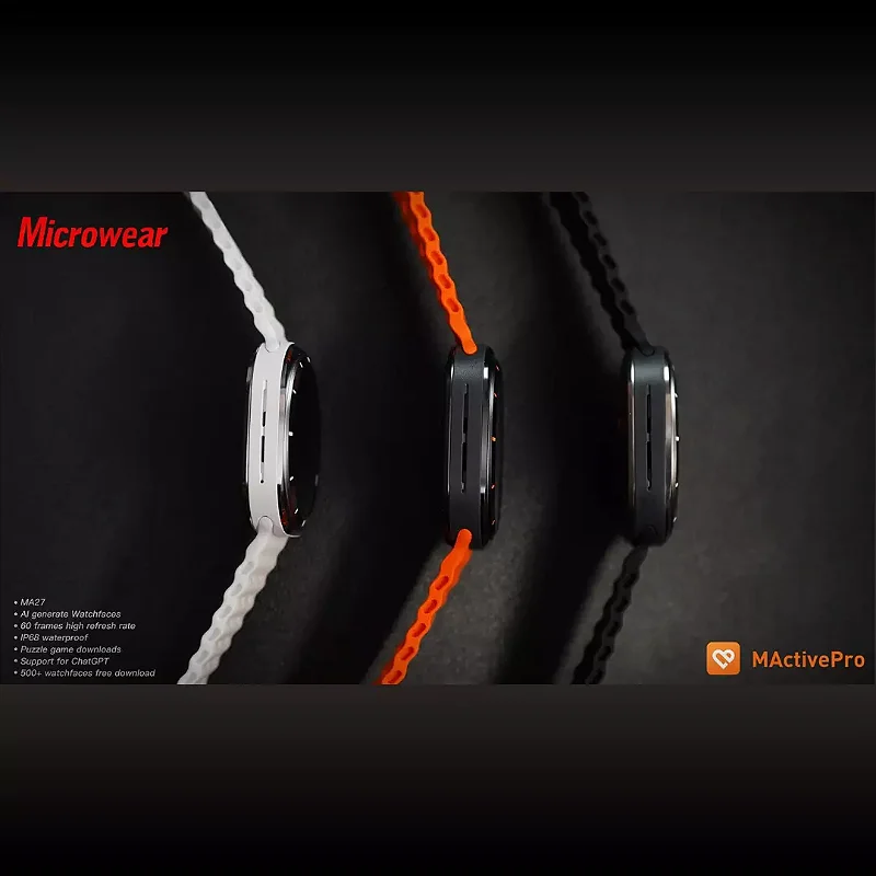 Smartwatch Microwear Ma27 Ultra Amoled Chat GPT Lançamento