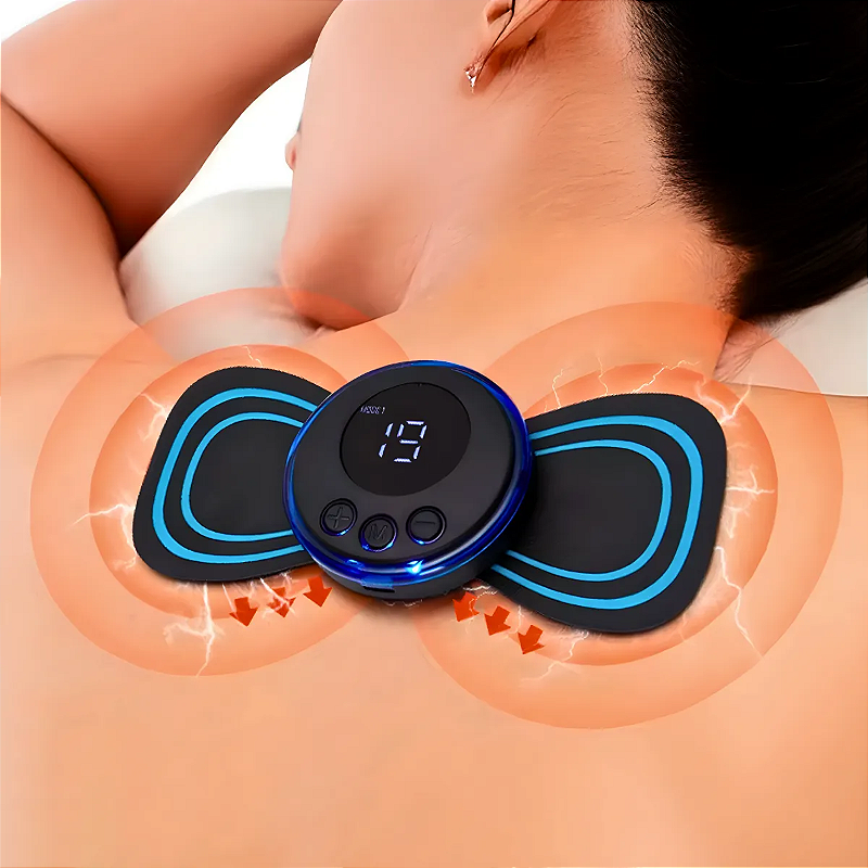 Massageador Elétrico Cervical Eletroterapia EMS Pescoço Pernas