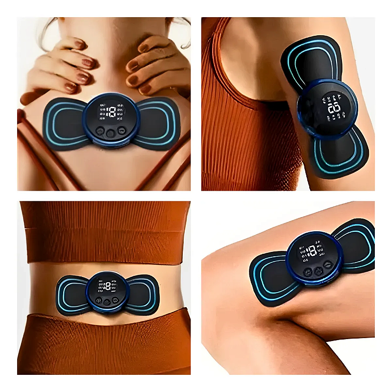 Massageador Elétrico Cervical Eletroterapia EMS Pescoço Pernas
