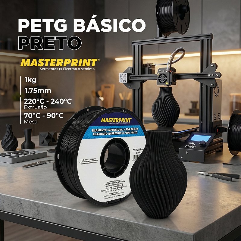 MP FILAMENTO IMPRESSORA 3D IMPRESSÃO - PETG