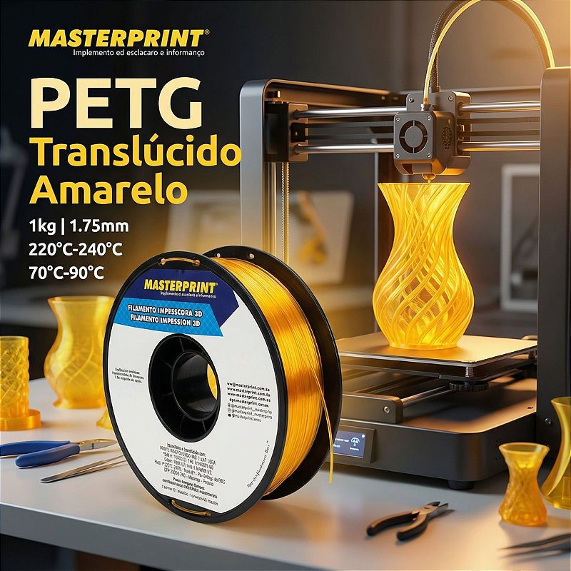 MP FILAMENTO IMPRESSORA 3D IMPRESSÃO - PETG