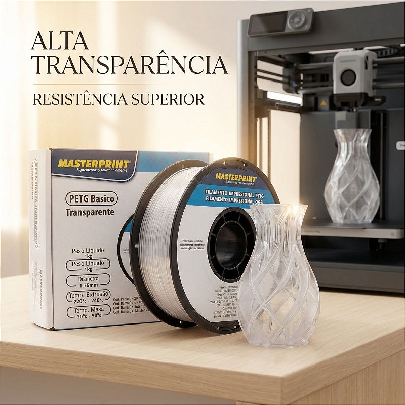 MP FILAMENTO IMPRESSORA 3D IMPRESSÃO - PETG
