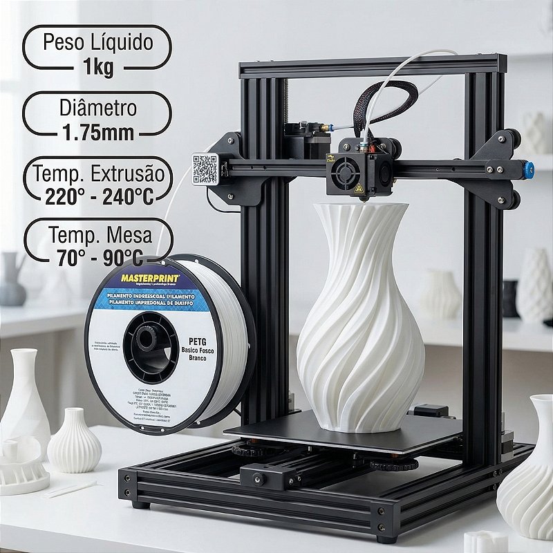 MP FILAMENTO IMPRESSORA 3D IMPRESSÃO - PETG