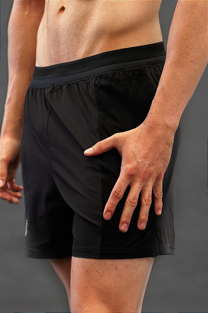 Short QuickDry Clássico Preto - para Canhoto