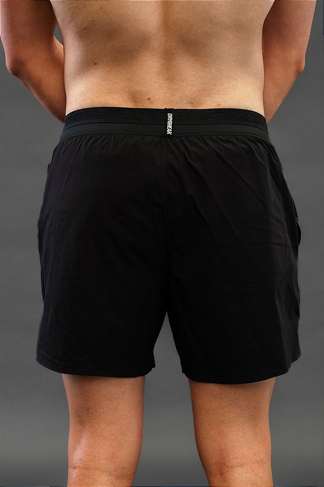 Short QuickDry Clássico Preto - para Canhoto