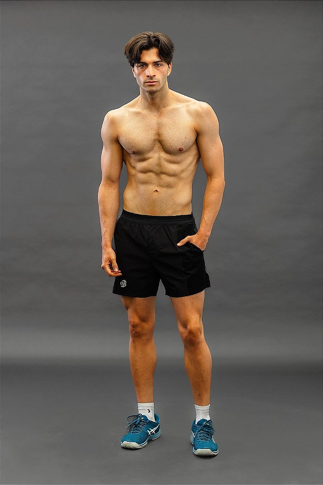 Short QuickDry Clássico Preto - para Canhoto