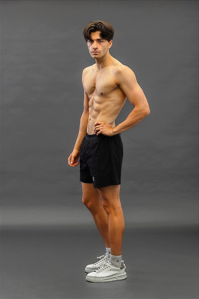 Short QuickDry Clássico Preto - para Destro