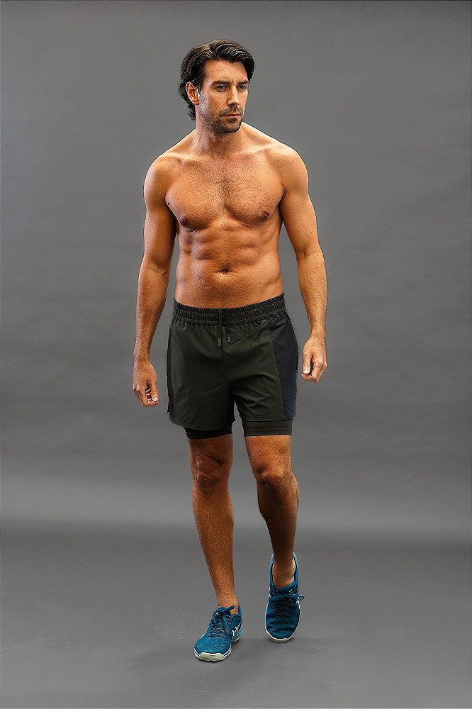 Short QuickDry Advance Olive - Canhoto