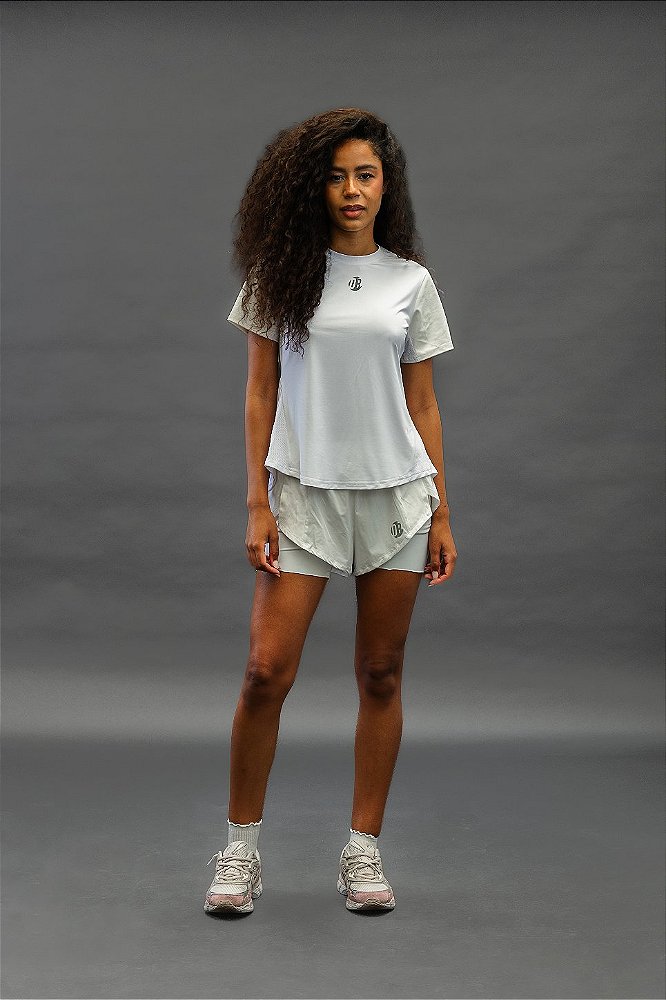 Camiseta Dryplay Feminina Clássica Branca