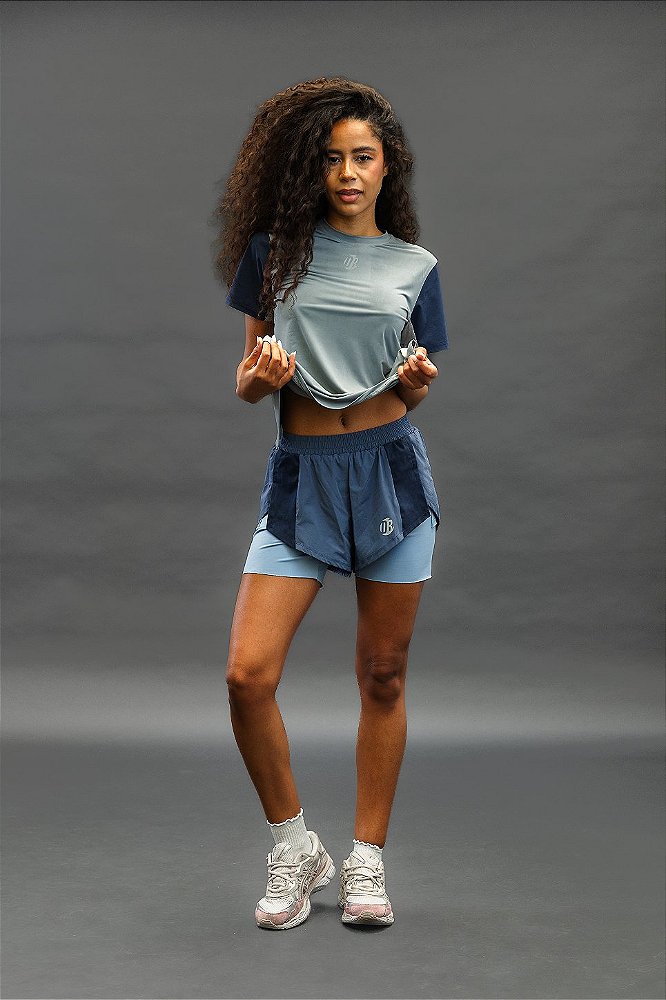 Short Quickdry Clássico Navy Feminino