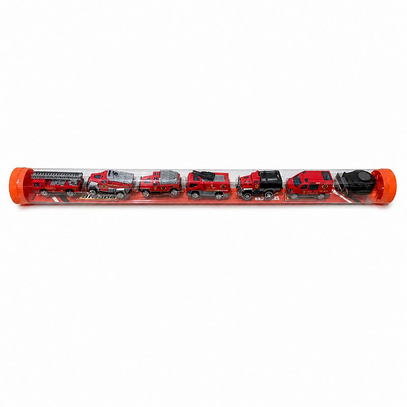 Kit Veículos de Bombeiros no Tubo