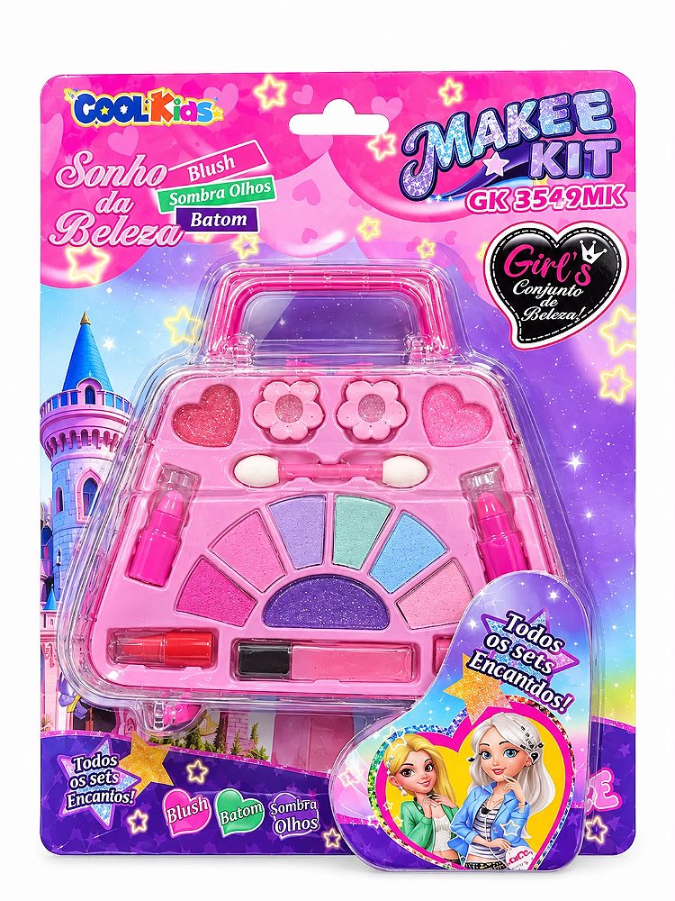 Kit de Maquiagem Infantil Makee Kit Sonho da Beleza
