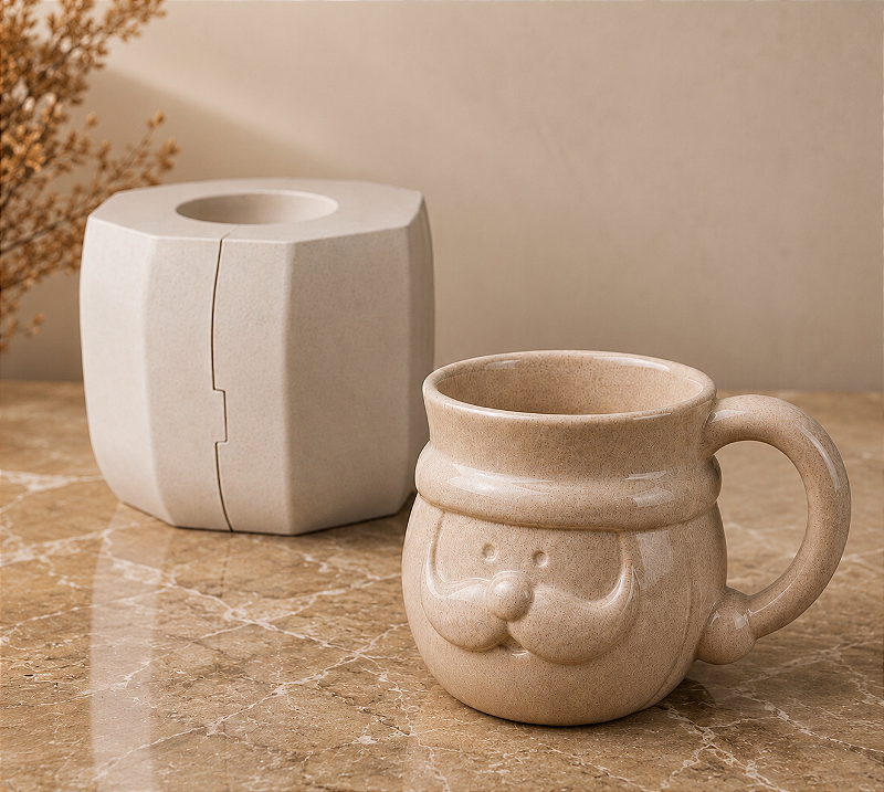 molde caneca papai noel