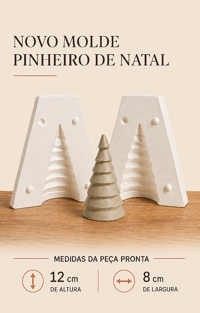🌲 Molde Pinheiro de Natal