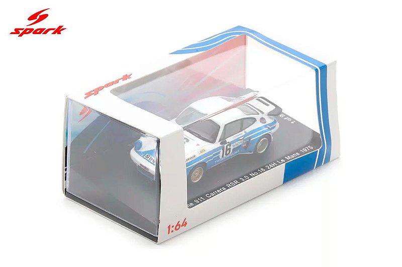 Porsche 911 Carrera RSR 3.0 No.16 24Hs Le Mans 1975 1:64 Spark
