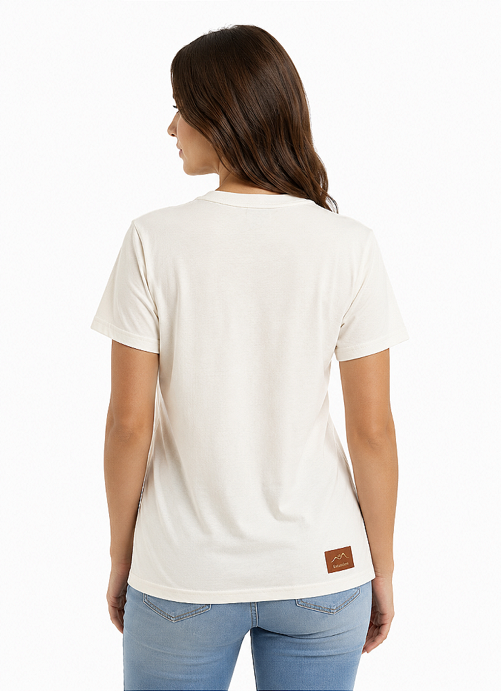 T-Shirt Juvenil Regular Feminina Estanciero Gato Cowboy