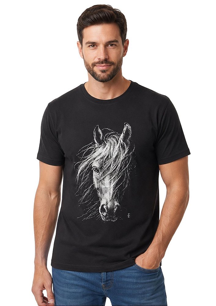 Camiseta Masculina Estanciero White Horse
