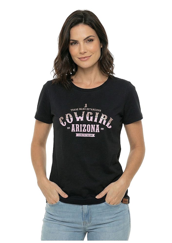 T-Shirt Regular Feminina Estanciero Cowgirl Arizona