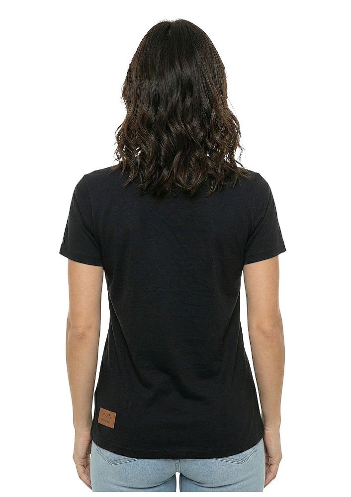 T-Shirt Regular Feminina Estanciero Chapéu Strass