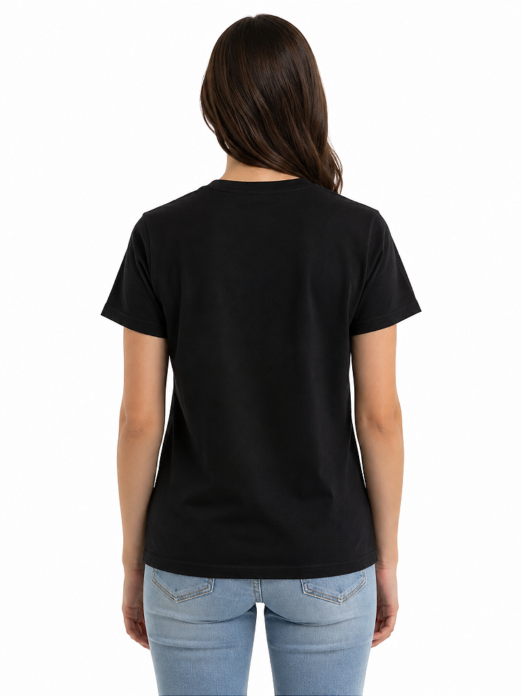 T-Shirt Regular Juvenil Feminina Estanciero Chapéu Strass