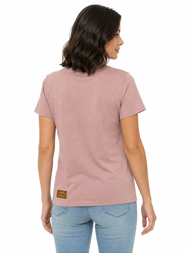 T-Shirt Baby Look Feminina Cavalo Arabescos Estanciero