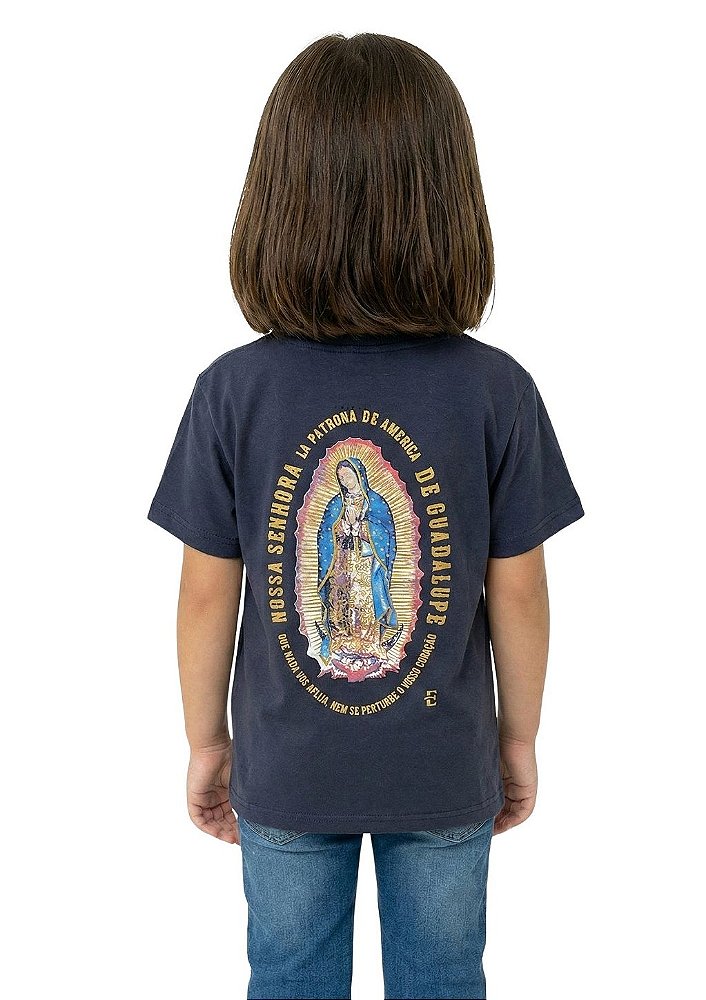 Camiseta Infantil Unissex Estanciero Nossa Senhora Guadalupe
