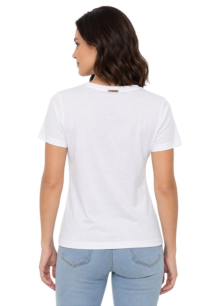 Shirt Feminina Decote Redondo Estanciera