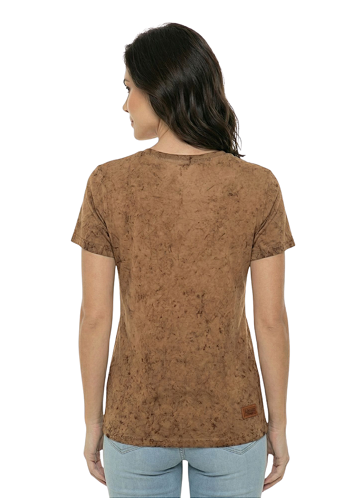 Shirt Feminina Estanciera Lavanderia Égua e Potro