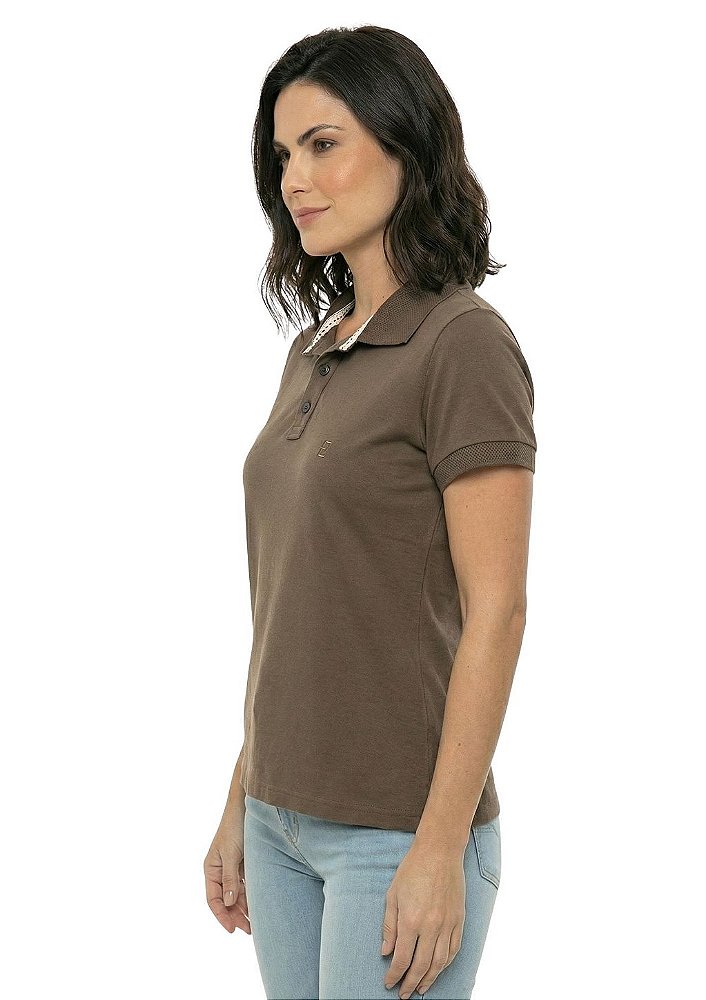 Polo Básica Feminina Estanciero Com Renda
