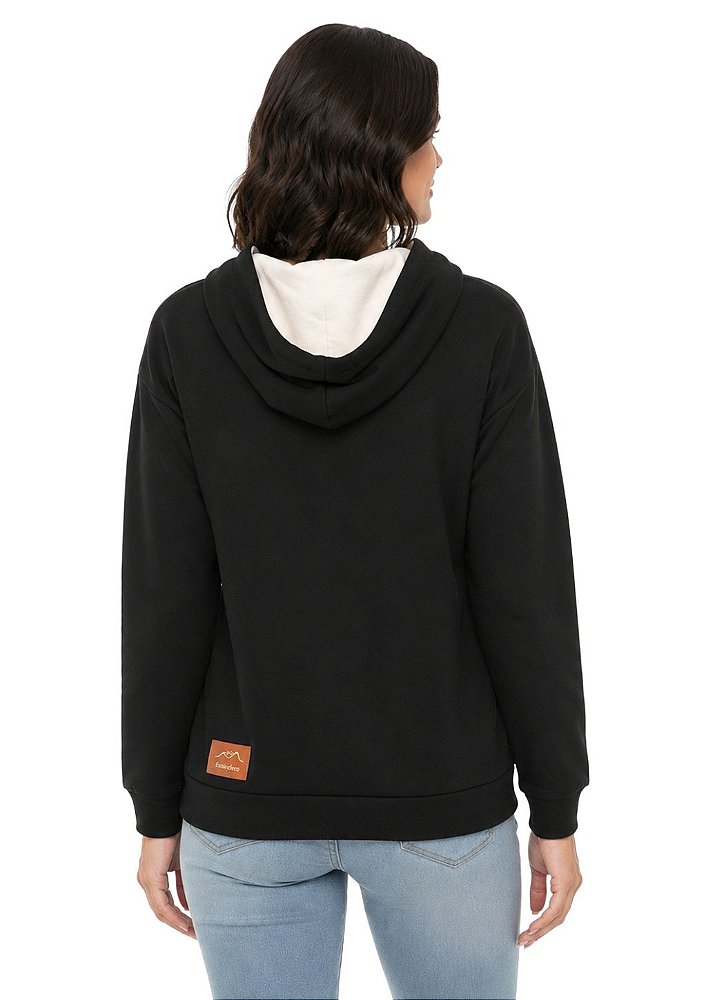 Moletom Feminino Estanciero Horse Com Flores