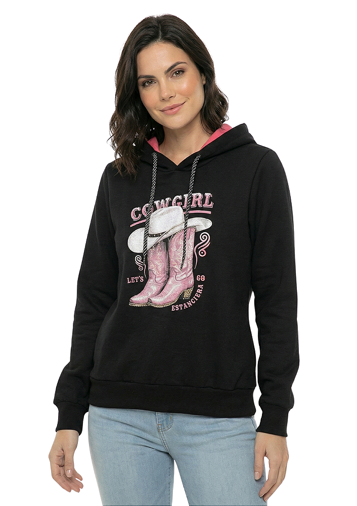 Moletom Feminino Estanciero Let’s Go Cowgirl