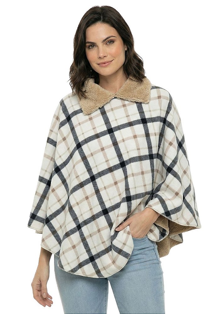 Poncho Pala Sherpa Feminina Estanciero