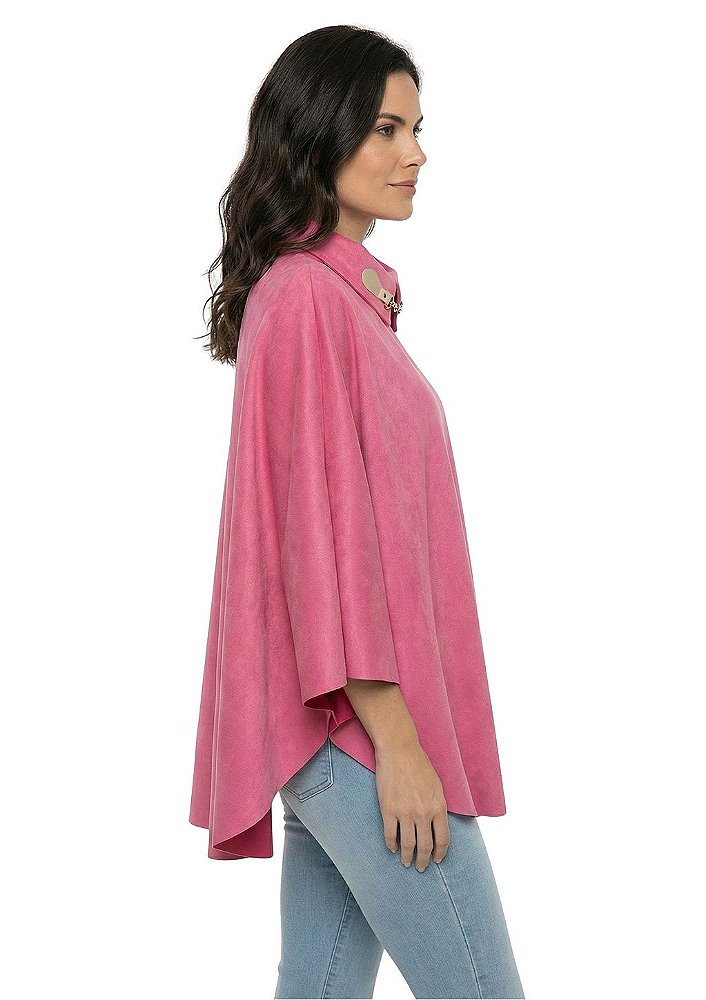 Poncho Pala Feminino Estanciero Suede