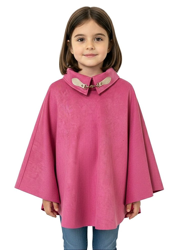 Poncho Pala Feminino Estanciero Suede