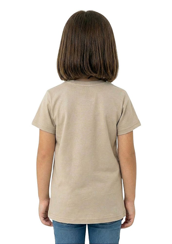 T-Shirt Baby Look Infantil Feminina Estanciero Menina Com Novilha