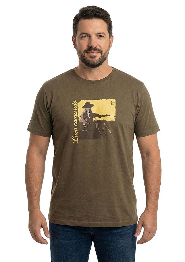 Camiseta Masculina Estanciero Laço Comprido