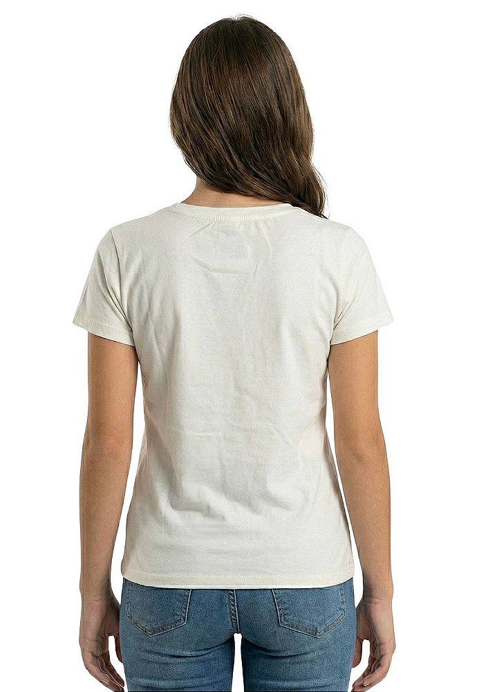T-Shirt Baby Look Juvenil Feminina Estanciero Nem Delicada Nem Bruta