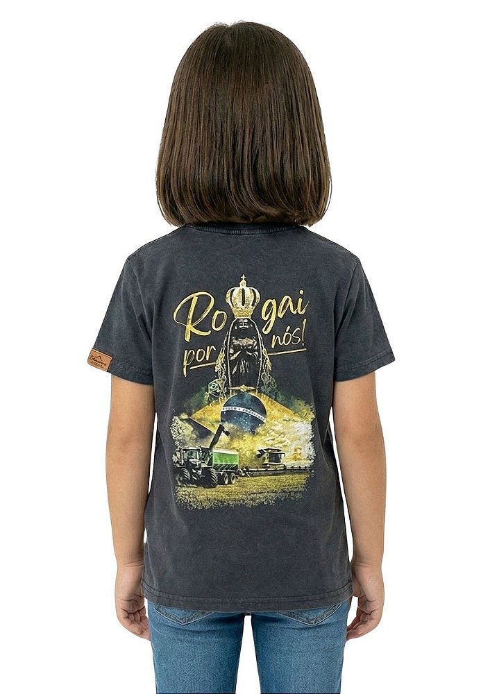 Camiseta Infantil Unissex Estanciero Nossa Senhora Aparecida