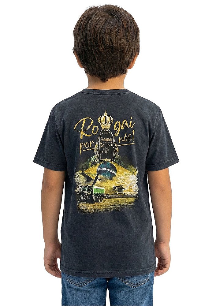 Camiseta Infantil Unissex Estanciero Nossa Senhora Aparecida
