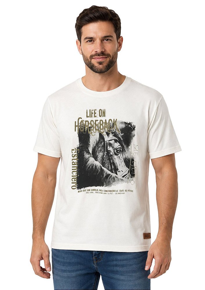 Camiseta Masculina Estanciero Life On Horseback