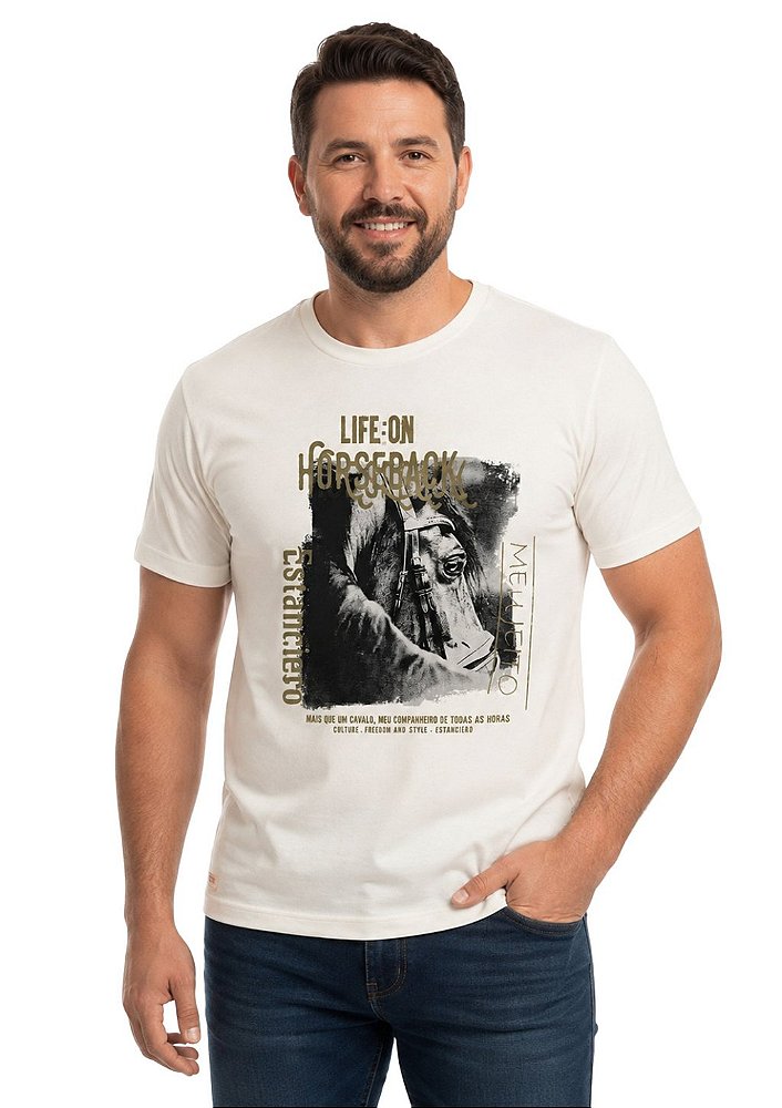 Camiseta Masculina Estanciero Life On Horseback