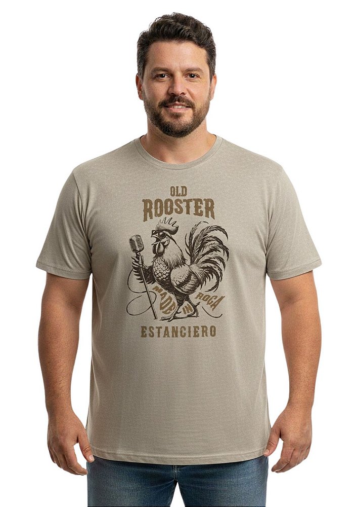 Camiseta Masculina Estanciero Galo Velho